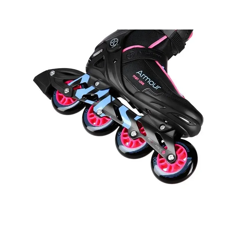NA22151 INLINE SKATES ARMOUR BLACK PINK SIZE 43  NILS EXTREME