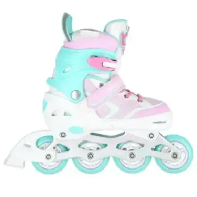 NA14198 WHITE-TURQUOISE SIZE L(39-42)  IN-LINE SKATES NILS EXTREME