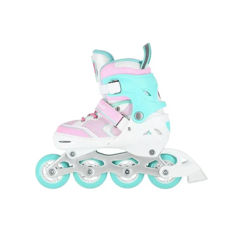 NA14198 WHITE-TURQUOISE SIZE L(39-42)  IN-LINE SKATES NILS EXTREME
