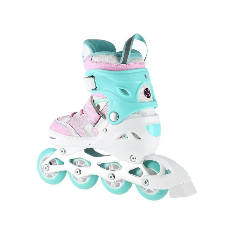 NA14198 WHITE-TURQUOISE SIZE L(39-42)  IN-LINE SKATES NILS EXTREME