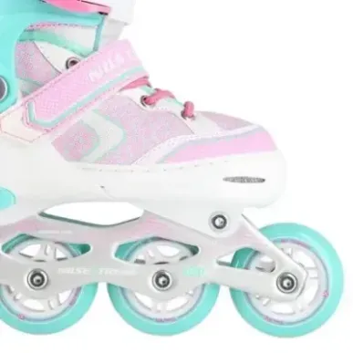 NA14198 WHITE-TURQUOISE SIZE L(39-42)  IN-LINE SKATES NILS EXTREME