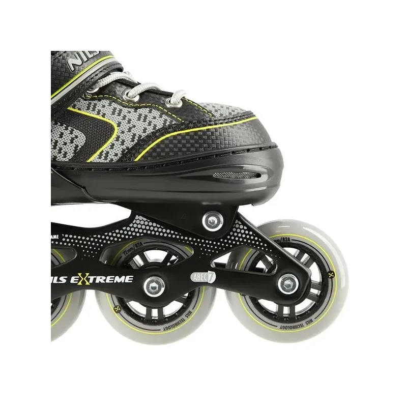 NA14198 BLACK-YELLOW SIZE L (39-42)  IN-LINE SKATES NILS EXTREME