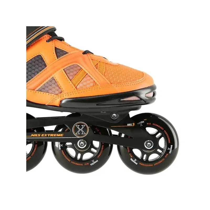 NA14112 BLACK-ORANGE SIZE 38 IN-LINE SKATES NILS EXTREME