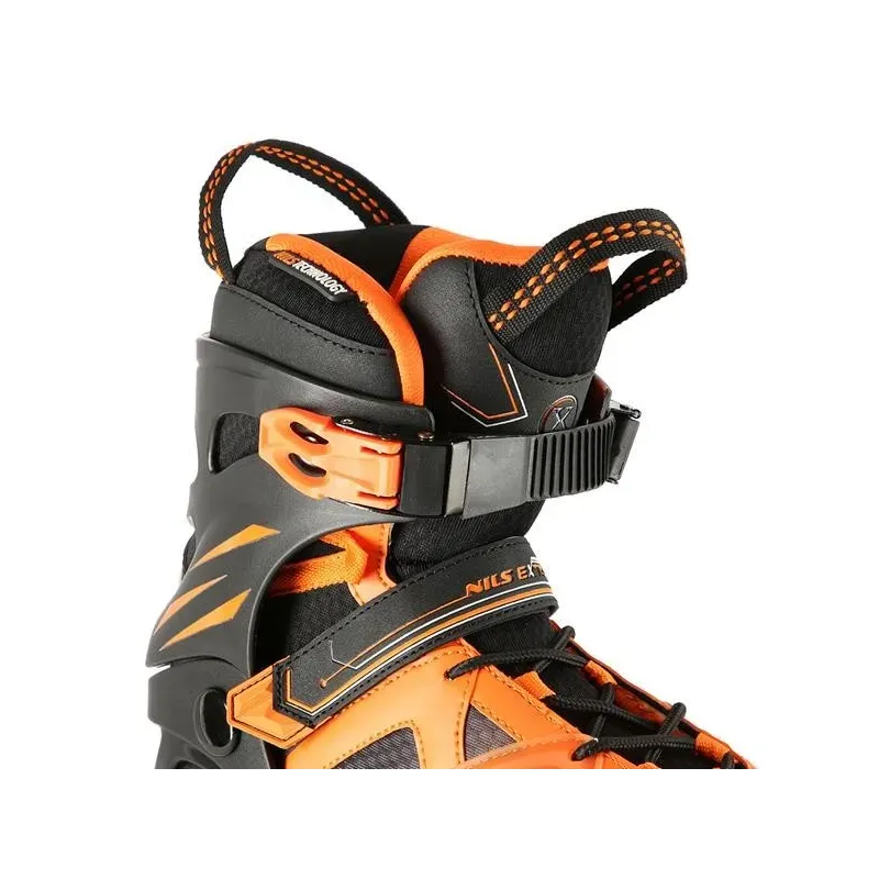 NA14112 BLACK-ORANGE SIZE 43 IN-LINE SKATES NILS EXTREME