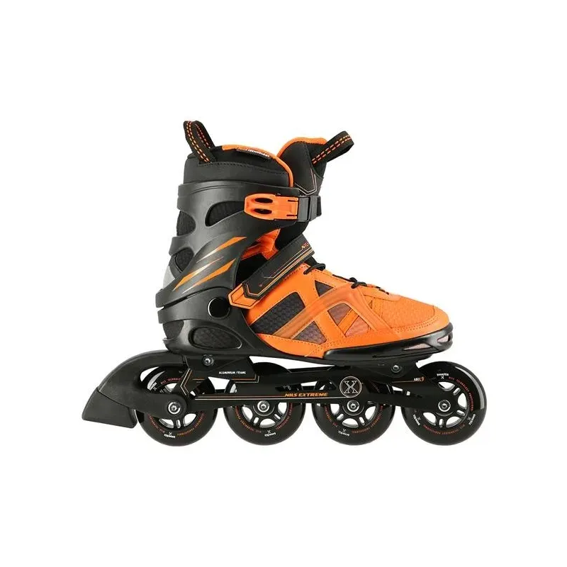 NA14112 BLACK-ORANGE SIZE 44 IN-LINE SKATES NILS EXTREME