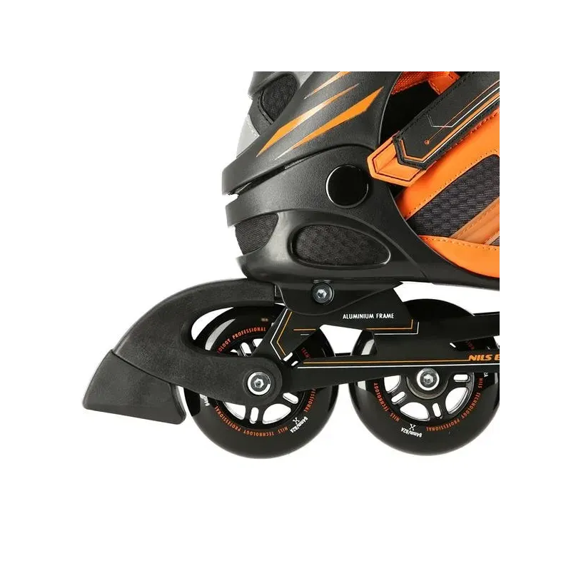 NA14112 BLACK-ORANGE SIZE 45 IN-LINE SKATES NILS EXTREME
