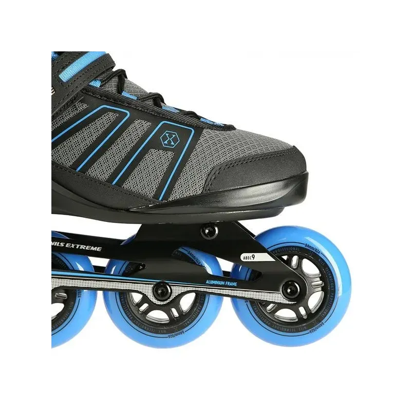 NA14217 BLACK-BLUE SIZE 44 IN-LINE SKATES NILS EXTREME