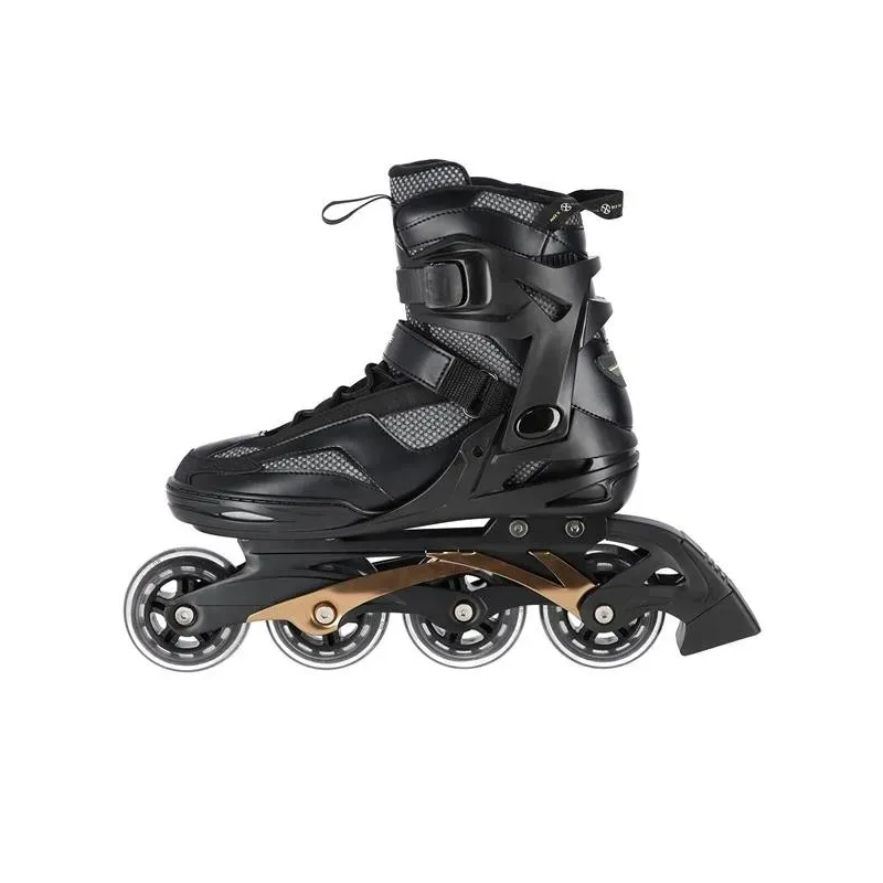 NA2150 BLACK-GOLD SIZE 38 IN-LINE SKATES NILS EXTREME
