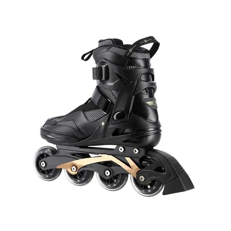 NA2150 BLACK-GOLD SIZE 39 IN-LINE SKATES NILS EXTREME
