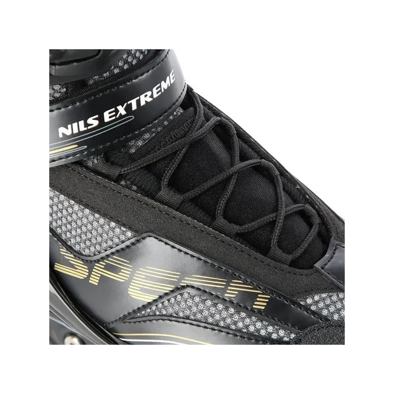 NA2150 BLACK-GOLD SIZE 45 IN-LINE SKATES NILS EXTREME