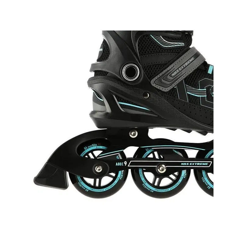 NA9157 BLACK-MINT SIZE 38 IN-LINE SKATES NILS EXTREME