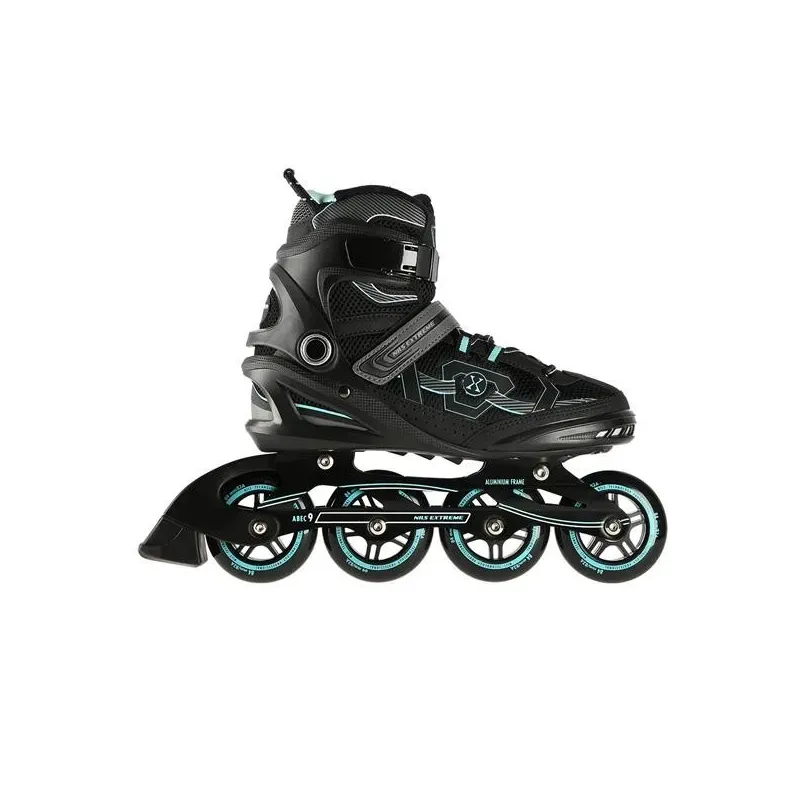 NA9157 BLACK-MINT SIZE 42 IN-LINE SKATES NILS EXTREME