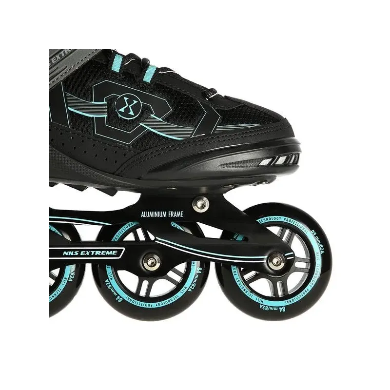 NA9157 BLACK-MINT SIZE 43 IN-LINE SKATES NILS EXTREME