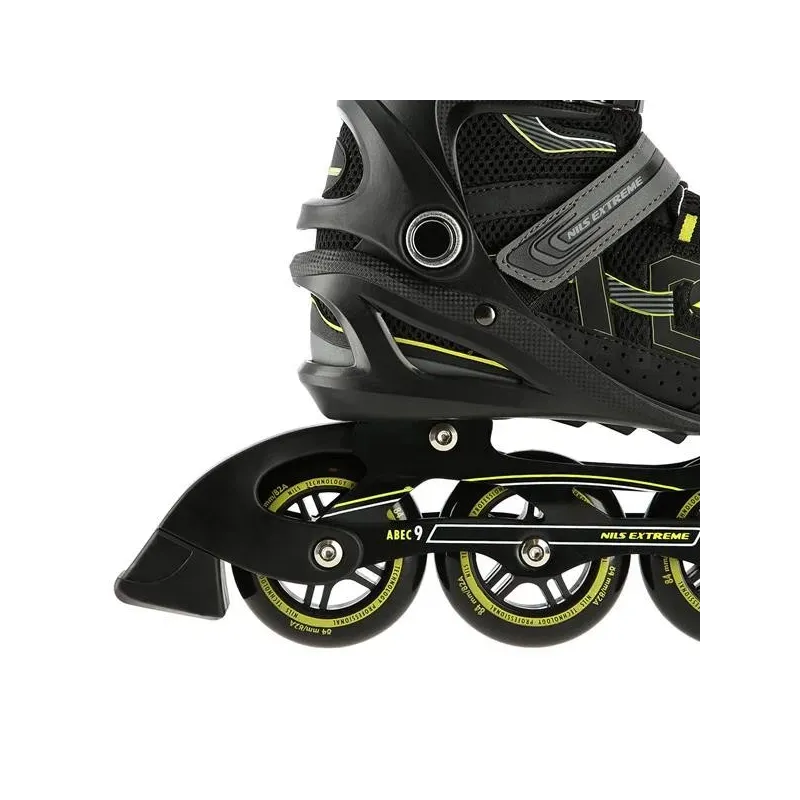 NA9157 BLACK-YELLOW SIZE 38 IN-LINE SKATES NILS EXTREME