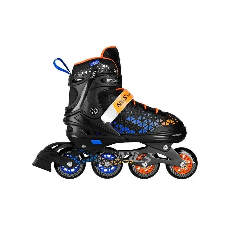 NH18190A IN-LINE SKATES/HOCKEY ICE SKATES SET 2IN1 BRAVE BLUE SIZE M(34-38) NILS EXTREME