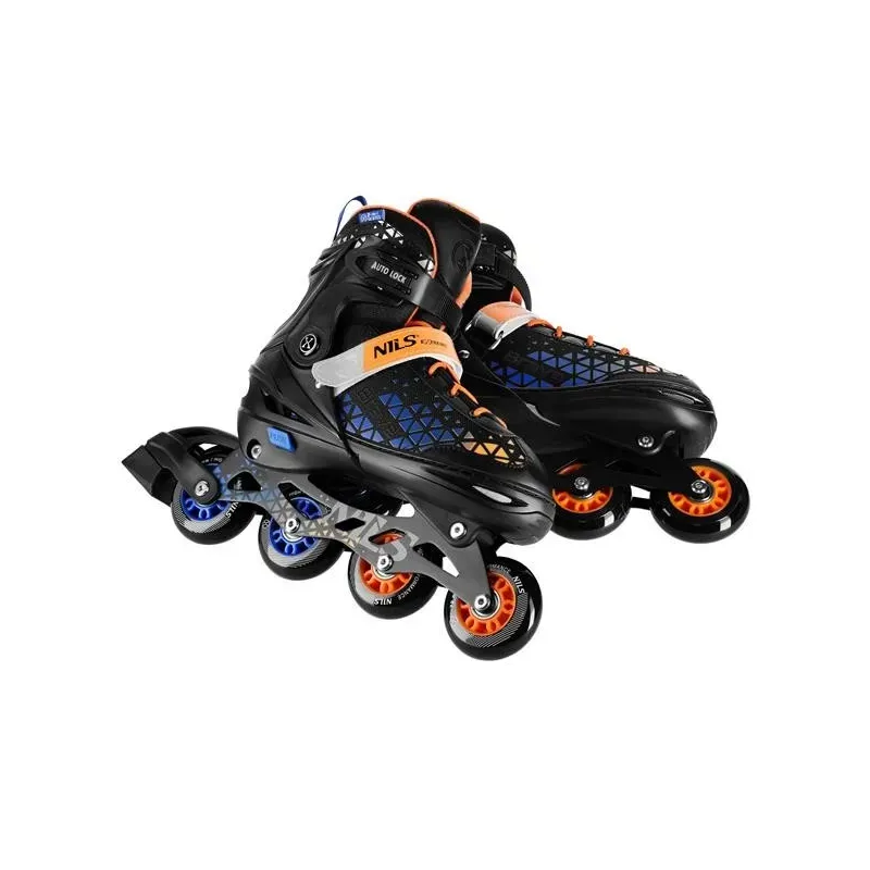 NH18190A IN-LINE SKATES/HOCKEY ICE SKATES SET 2IN1 BRAVE BLUE SIZE M(34-38) NILS EXTREME