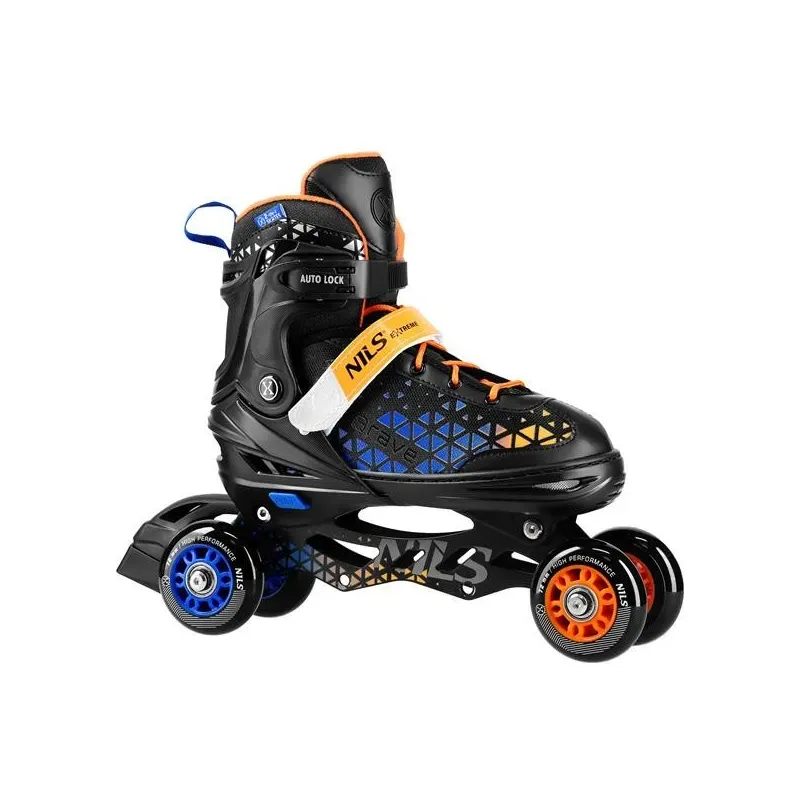 NH18190A IN-LINE SKATES/HOCKEY ICE SKATES SET 2IN1 BRAVE BLUE SIZE M(34-38) NILS EXTREME