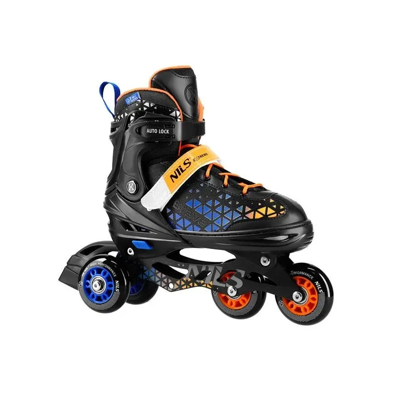 NH18190A IN-LINE SKATES/HOCKEY ICE SKATES SET 2IN1 BRAVE BLUE SIZE M(34-38) NILS EXTREME