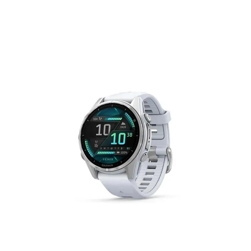 Garmin fenix 8 AMOLED часы, 43 мм, белый камень с белым ремешком