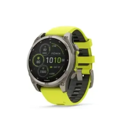 Garmin fēnix 8 Solar Sapphire часы, 47 мм, титан с силиконовым ремешком