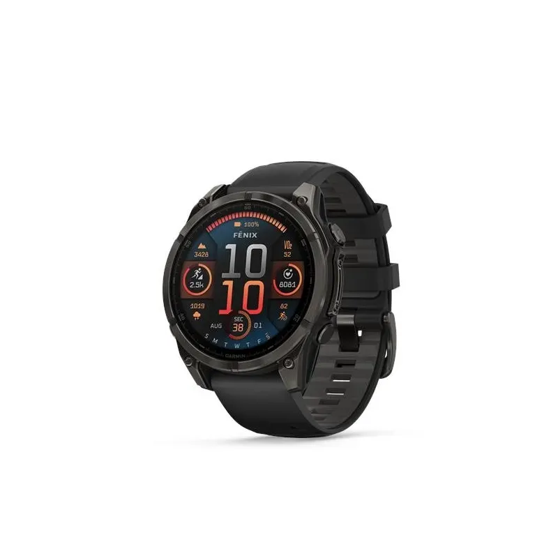 Garmin Fenix 8 AMOLED Sapphire Часы, 47 мм, Углеродно-серый титан DLC с