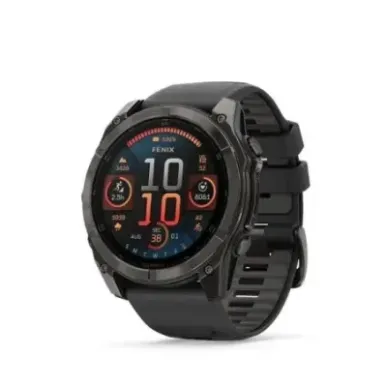 Garmin Fenix 8 AMOLED Sapphire часы, 51 mm, Титан с оранжевым/графитовым