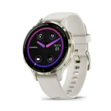 Garmin Venu 3S Hübriidnutikellas, 41 mm, Elevandiluu/pehme kuld