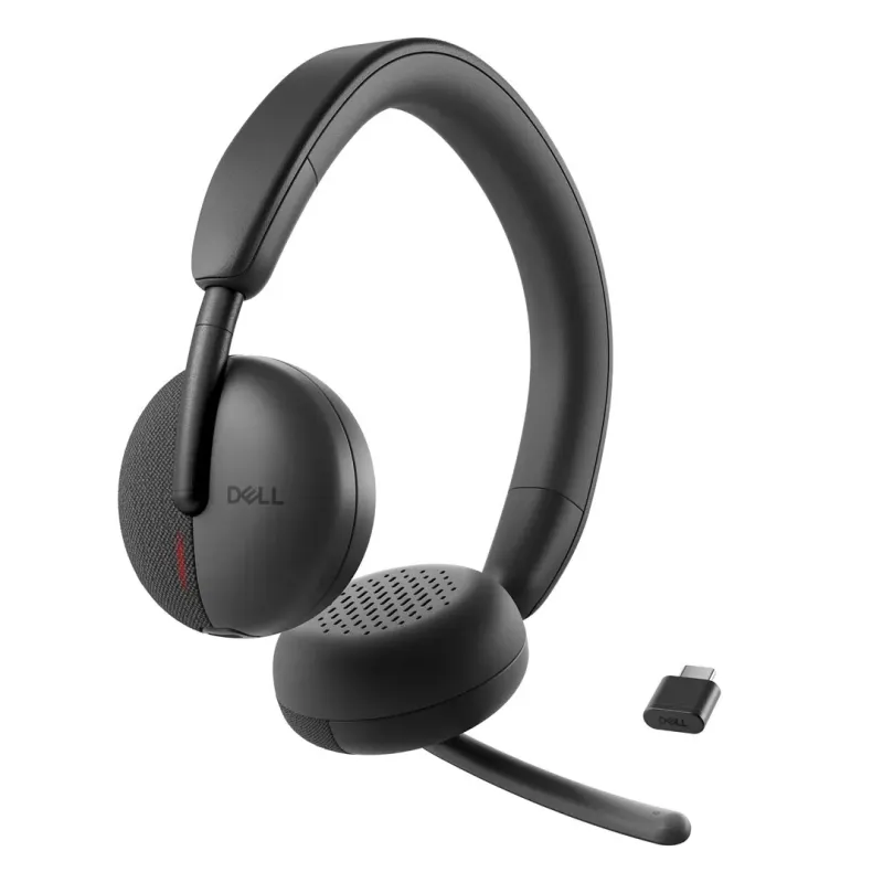 DELL WL3024 Headset Wired &amp Wireless Head-band Calls/Music USB Type-C Bluetooth Black