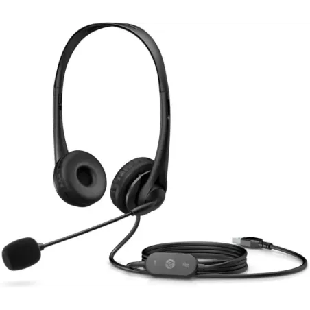 HP Stereo USB Headset G2 Wired Head-band Office/Call center Black