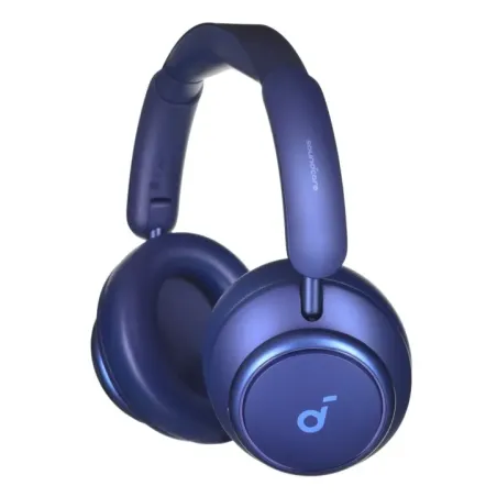 Anker Space Q45 Headphones Wired &amp Wireless Head-band Calls/Music USB Type-C Bluetooth Blue