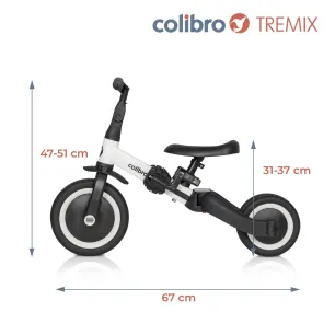 Neli ühes jalgratas lastele Colibro Tremix  Kollane - Laos!