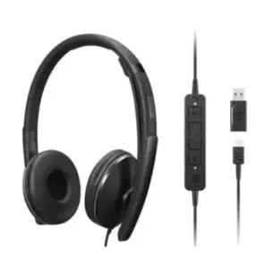 Lenovo 4XD1M45627 headphones/headset Wired Head-band USB Type-C Black