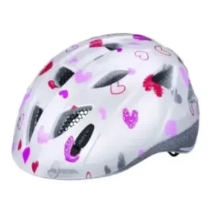 Bike helmet Alpina Ximo, white in hearts, 49-54