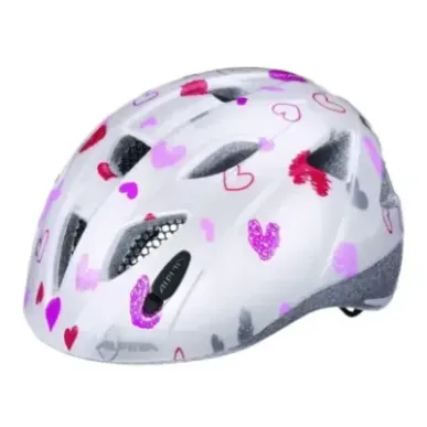 Bike helmet Alpina Ximo, white in hearts, 49-54
