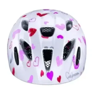 Bike helmet Alpina Ximo, white in hearts, 49-54