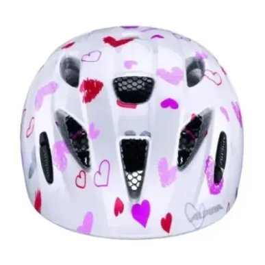 Bike helmet Alpina Ximo, white in hearts, 49-54