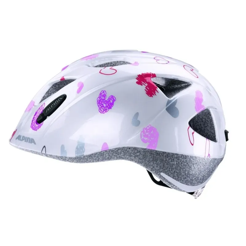 Bike helmet Alpina Ximo, white in hearts, 49-54