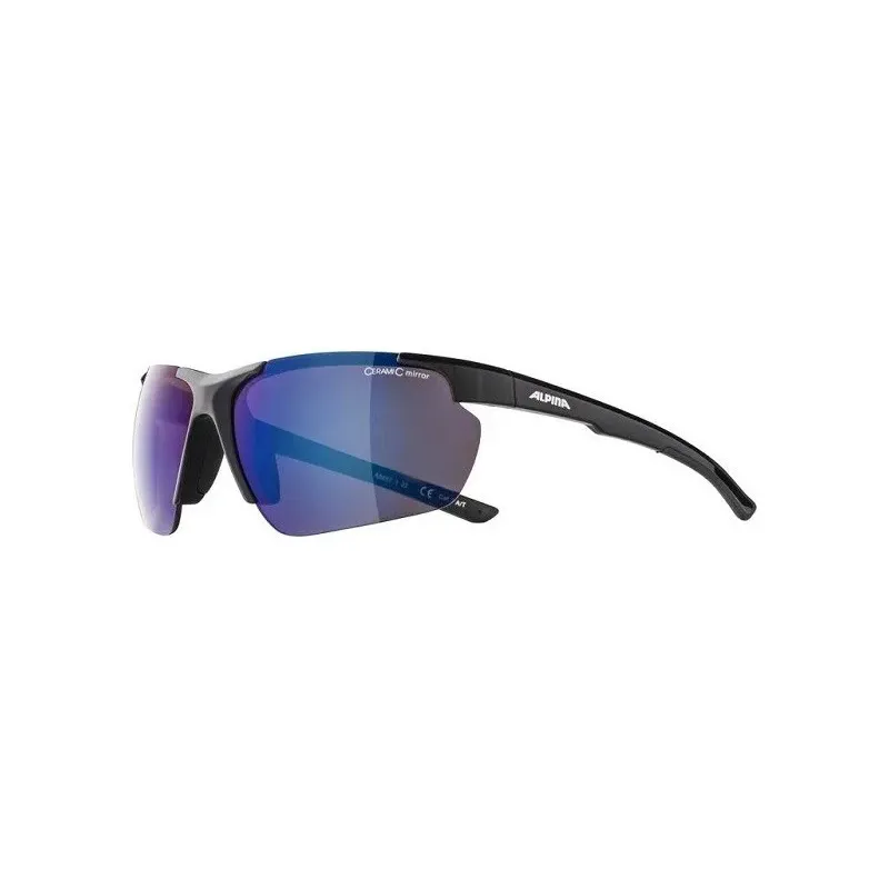 ALPINA Bike Glasses DEFEY HR colour BLACK Glass BLUE MIRROR Cat.3
