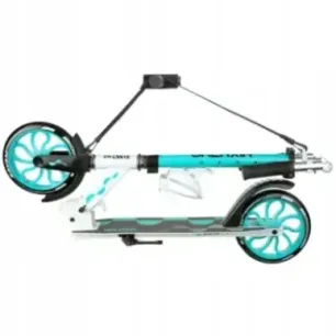 LED Tõukeratas Raven Galaxia White/Mint 200mm pudelihoidjaga+kell