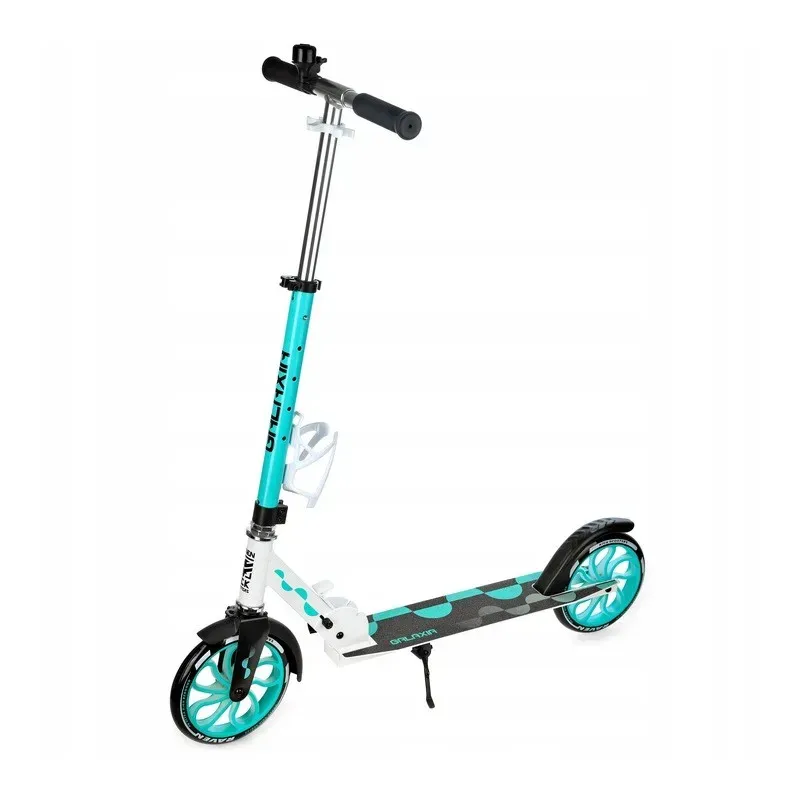 LED Tõukeratas Raven Galaxia White/Mint 200mm pudelihoidjaga+kell