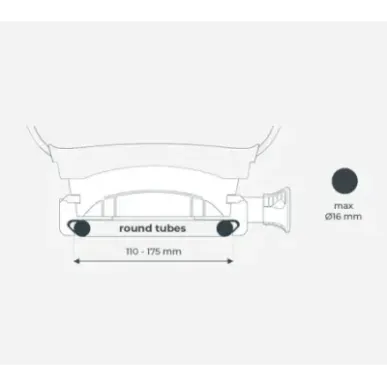 URBAN IKI Tylny fotelik U-me Easyfix NA BAGAŻNIK kolor BLACK/BROWN