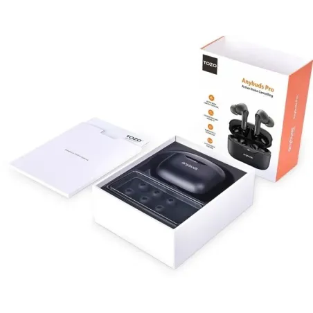 TOZO Anybuds Pro True Wireless Stereo (TWS) In-Ear USB Type-C Bluetooth Headset Black