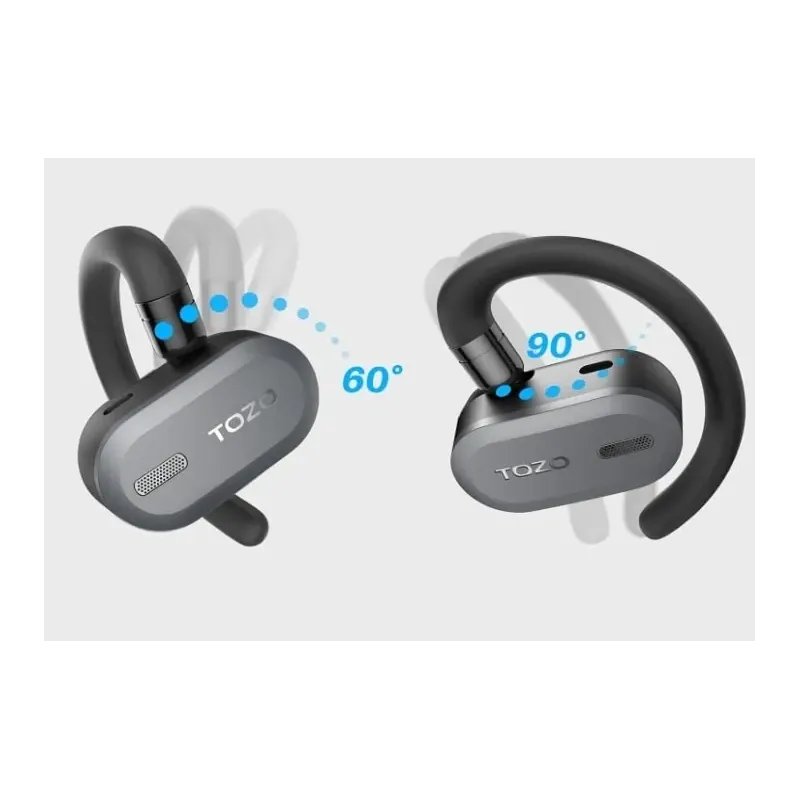TOZO Open Buds True Wireless Stereo (TWS) In-Ear USB Type-C Bluetooth Headset Black