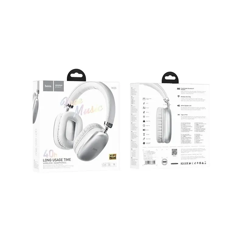 Hoco W35 Wireless Bluetooth In-Ear Headset Silver