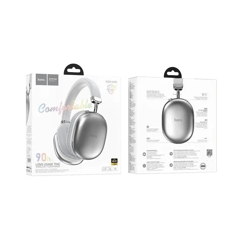 Hoco W35 Max Joy Wireless Bluetooth In-Ear Headset Silver