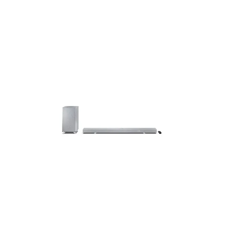Sharp HT-SBW55121(SL) Q 5.1.2 Dolby Atmos/ DTS:X Soundbar with Wireless Subwoofer, Silver Sharp