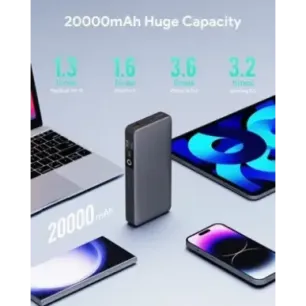 AUKEY 20000mAh Portable Power Bank with 65W PD