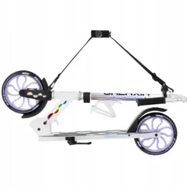 Складной самокат Raven Galaxia Holo 200mm LED колеса с держателем для бутылки