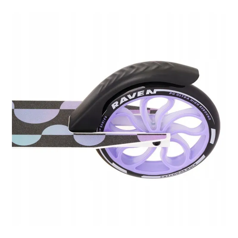 Складной самокат Raven Galaxia Holo 200mm LED колеса с держателем для бутылки