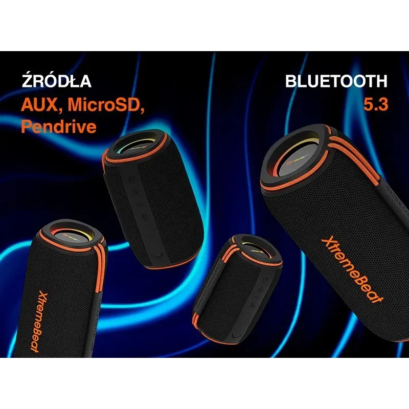 Tracer XtremeBeat Lite TWS Portable Bluetooth Speaker Black 10 W